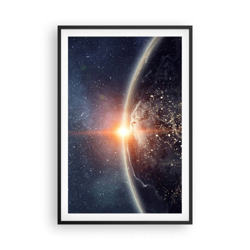 Pôster com moldura preta - Numa nova perspetiva - 61x91 cm