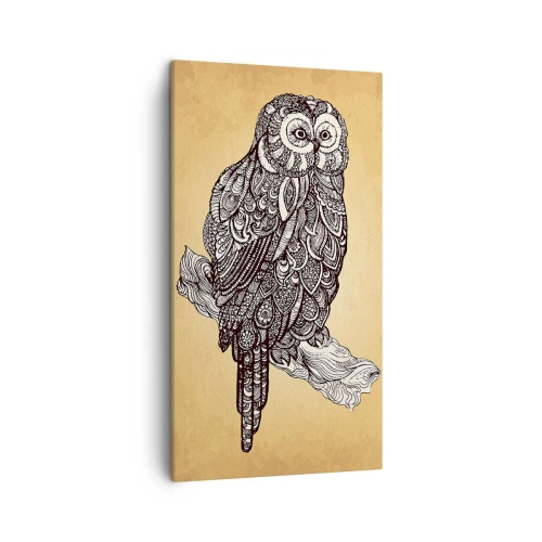 Quadro em tela - Ornamentos intrincados de sabedoria - 45x80 cm