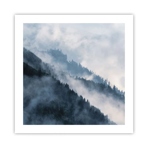 Pôster - Misticismo das montanhas - 50x50 cm