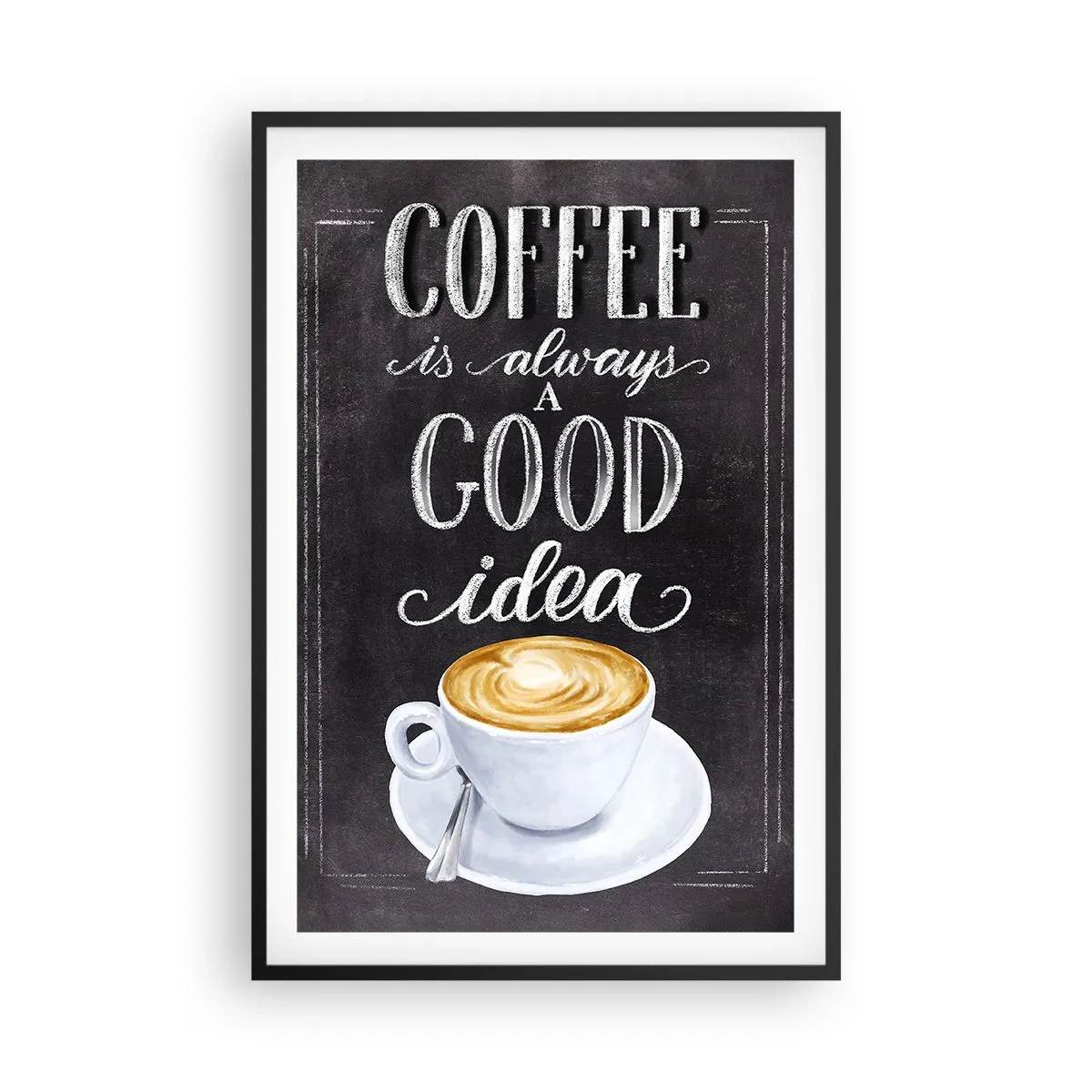 Pôster com moldura preta - Claro! - 61x91 cm