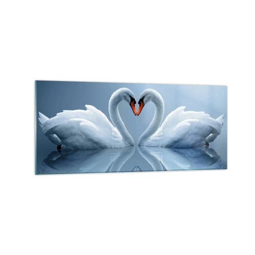 Quadro em vidro - Hora do amor - 120x50 cm