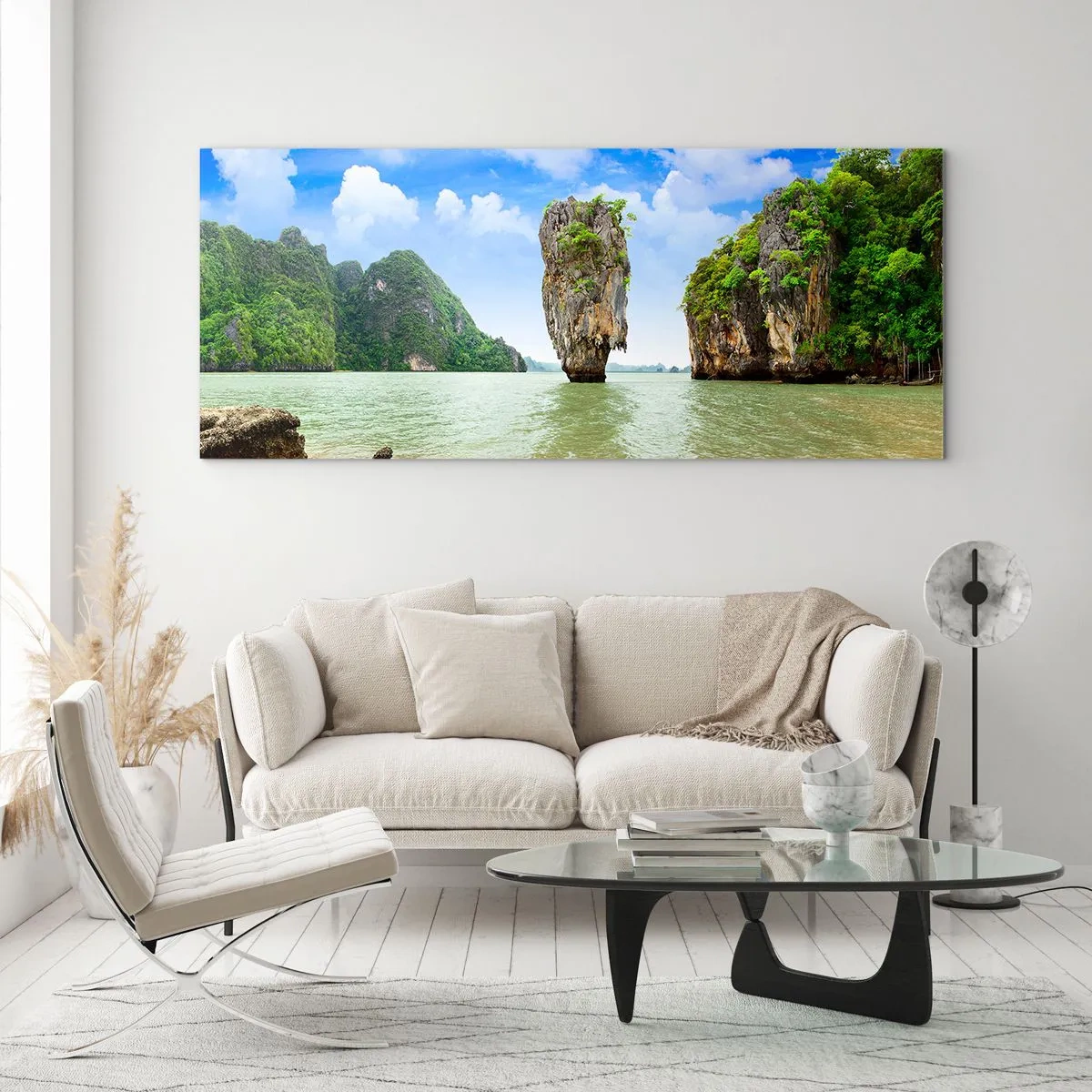 Quadro em vidro - Maravilhas rochosas da natureza - 120x50 cm