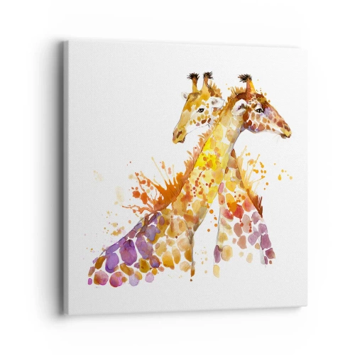 Quadro em tela - É amizade ou é amor? - 40x40 cm