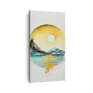 Quadro em tela - No círculo da beleza - 55x100 cm