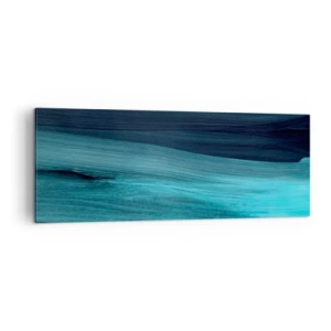 Quadro em tela - Vá com o fluxo - 140x50 cm