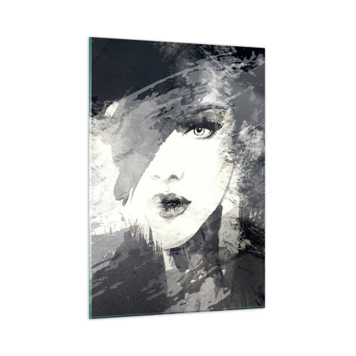 Quadro em vidro - Por trás do véu cinzento - 50x70 cm