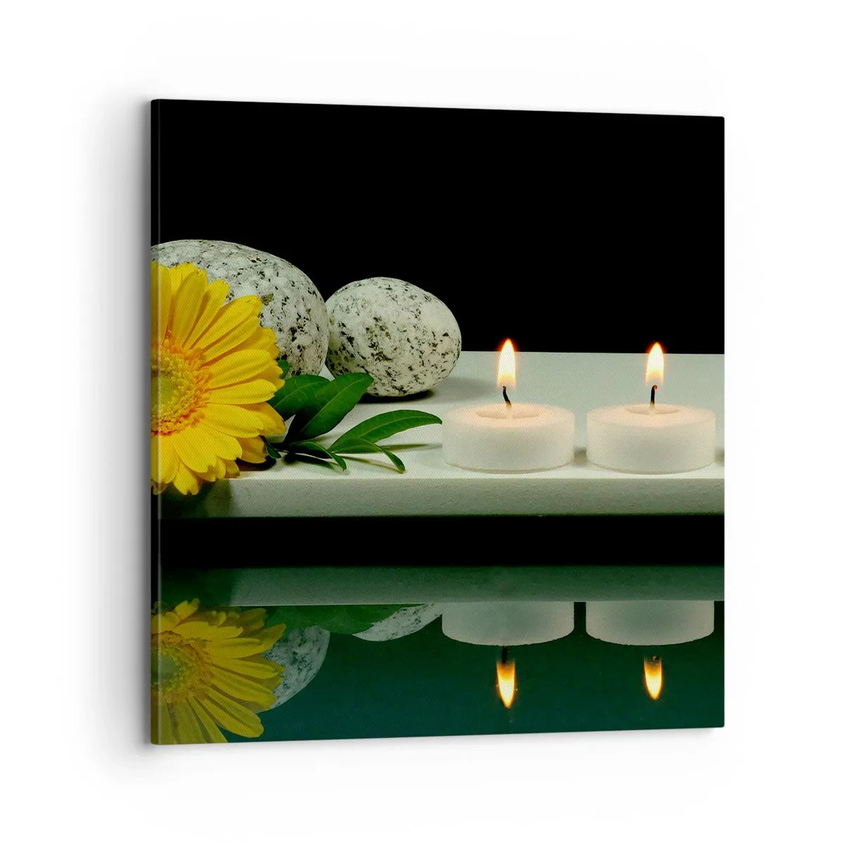 Quadro em tela - Acalmando os sentidos - 70x70 cm