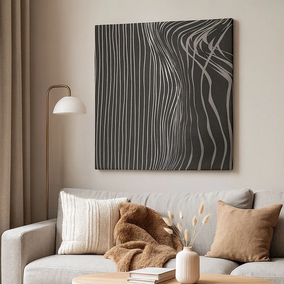 Quadro em tela - Ritmo e sotaque - 30x30 cm