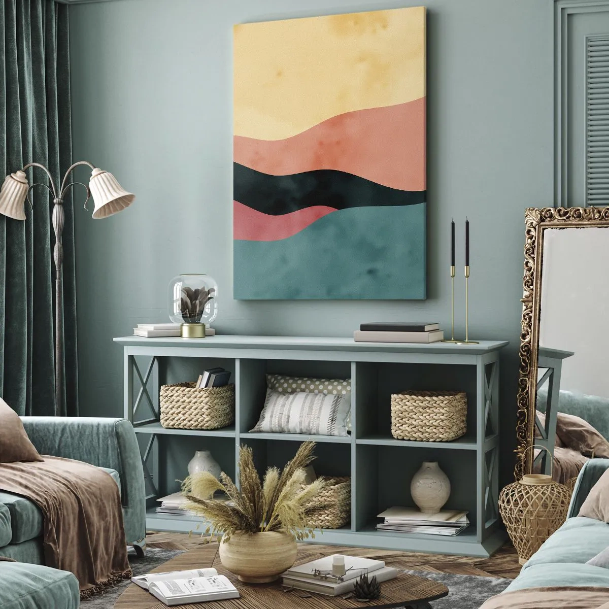 Quadro em tela - Incompatibilidade compatível - 55x100 cm