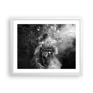 Pôster em moldura branca - A própria mãe – natureza - 50x40 cm