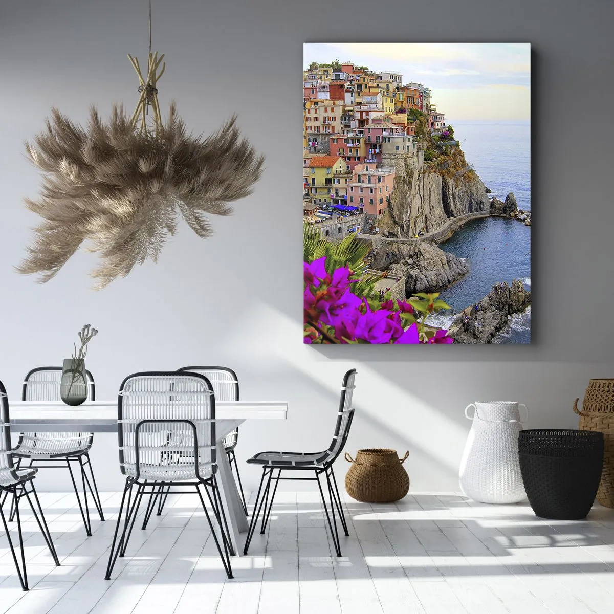 Quadro em tela - A cidade que sorri - 65x120 cm