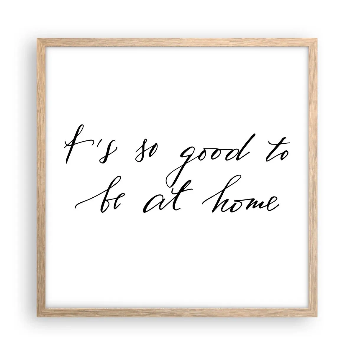 Pôster com moldura de carvalho claro - Toda a verdade - 50x50 cm