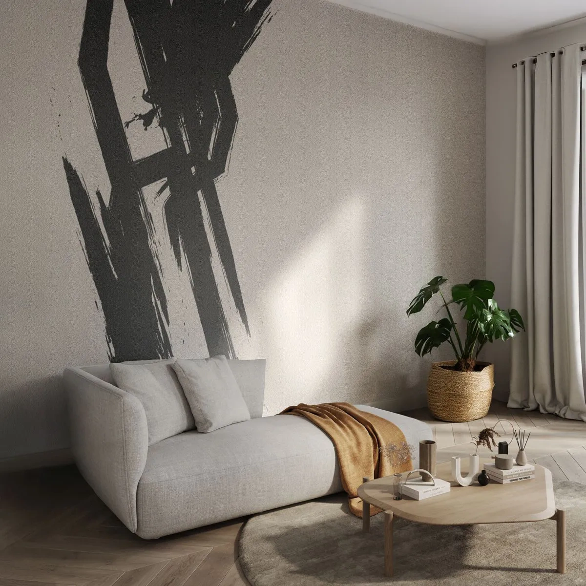 Papel de parede personalizado Premium Canvas - Corrida imparável - Minimalismo, Vazio, Pedaço