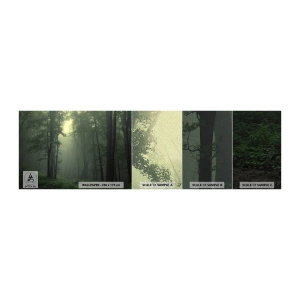 Amostra de papel de parede Premium Sand - Antes de acordar - Paisagem, Floresta, Natureza - 100x30 cm