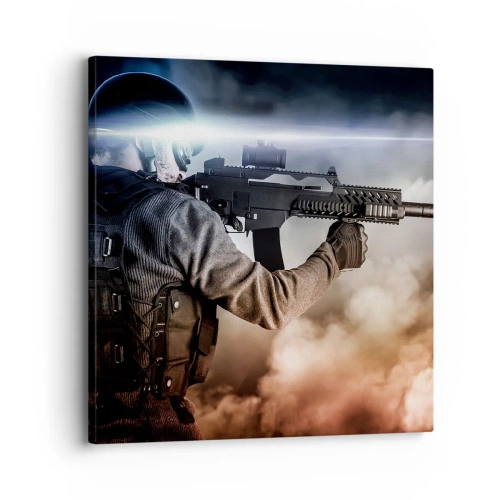 Quadro em tela - Simplesmente um herói - 30x30 cm