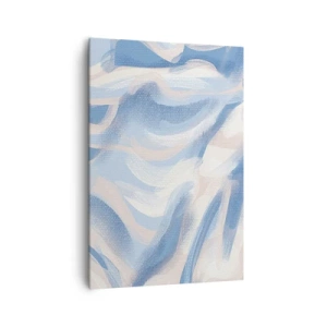 Quadro em tela - Ondas azuis - 70x100 cm