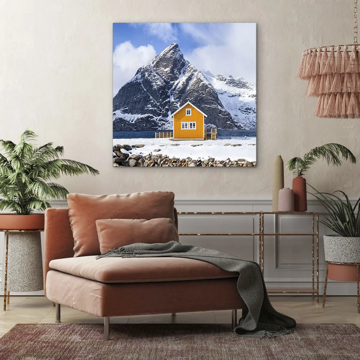 Quadro em tela - Feriados escandinavos - 70x70 cm