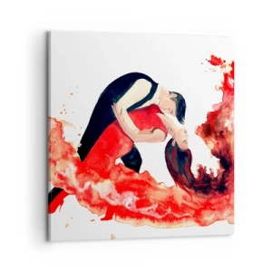 Quadro em tela - Tango - uma onda sensual - 60x60 cm