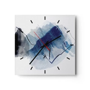 Relógio de parede - Relógio em vidro - Iceberg - 30x30 cm