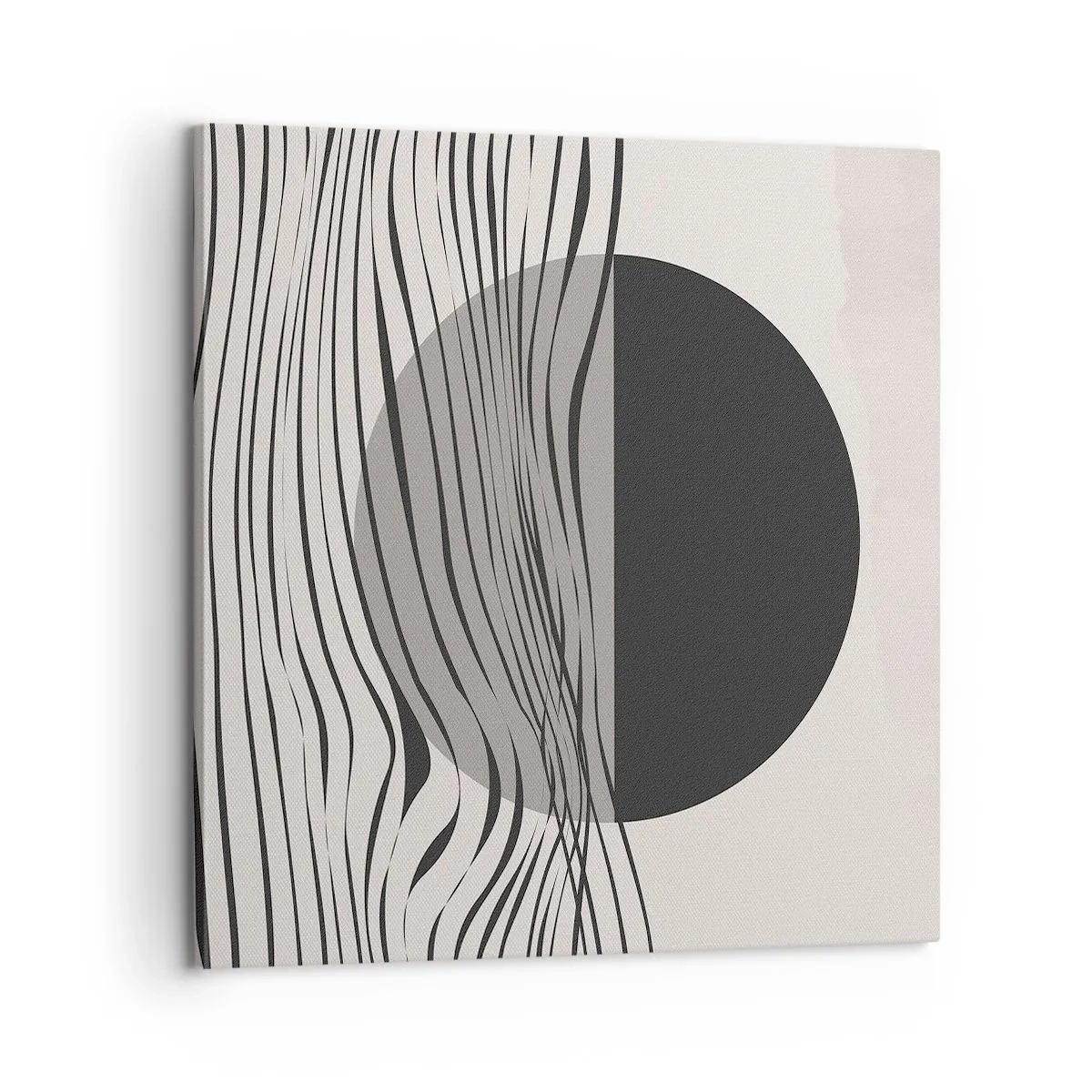 Quadro em tela - Composição da metade - 60x60 cm