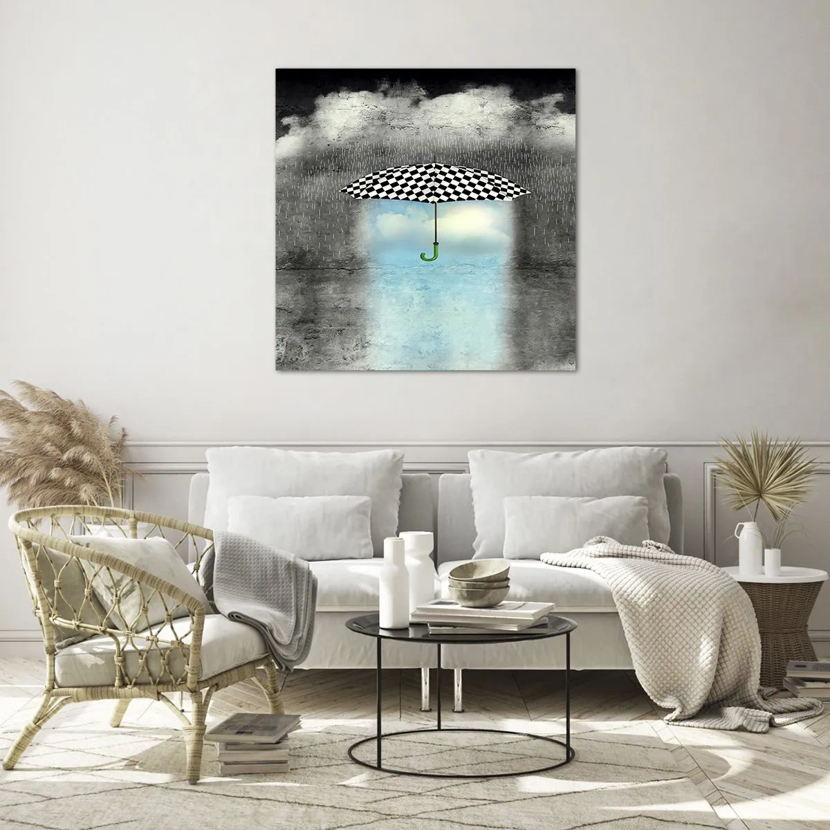 Quadro em vidro - No entanto, é possível - 70x70 cm