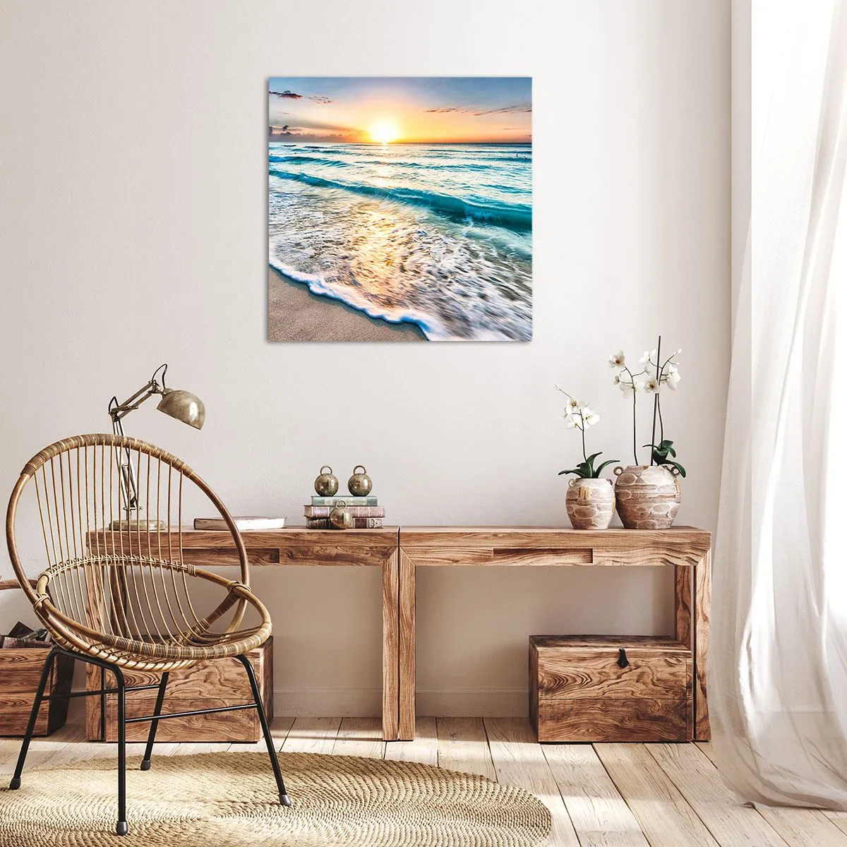 Quadro em tela - Uma visão que vale a pena - 30x30 cm