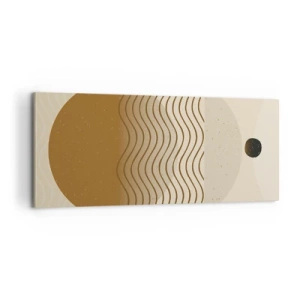 Quadro em tela - Sobre a origem das figuras geométricas - 100x40 cm