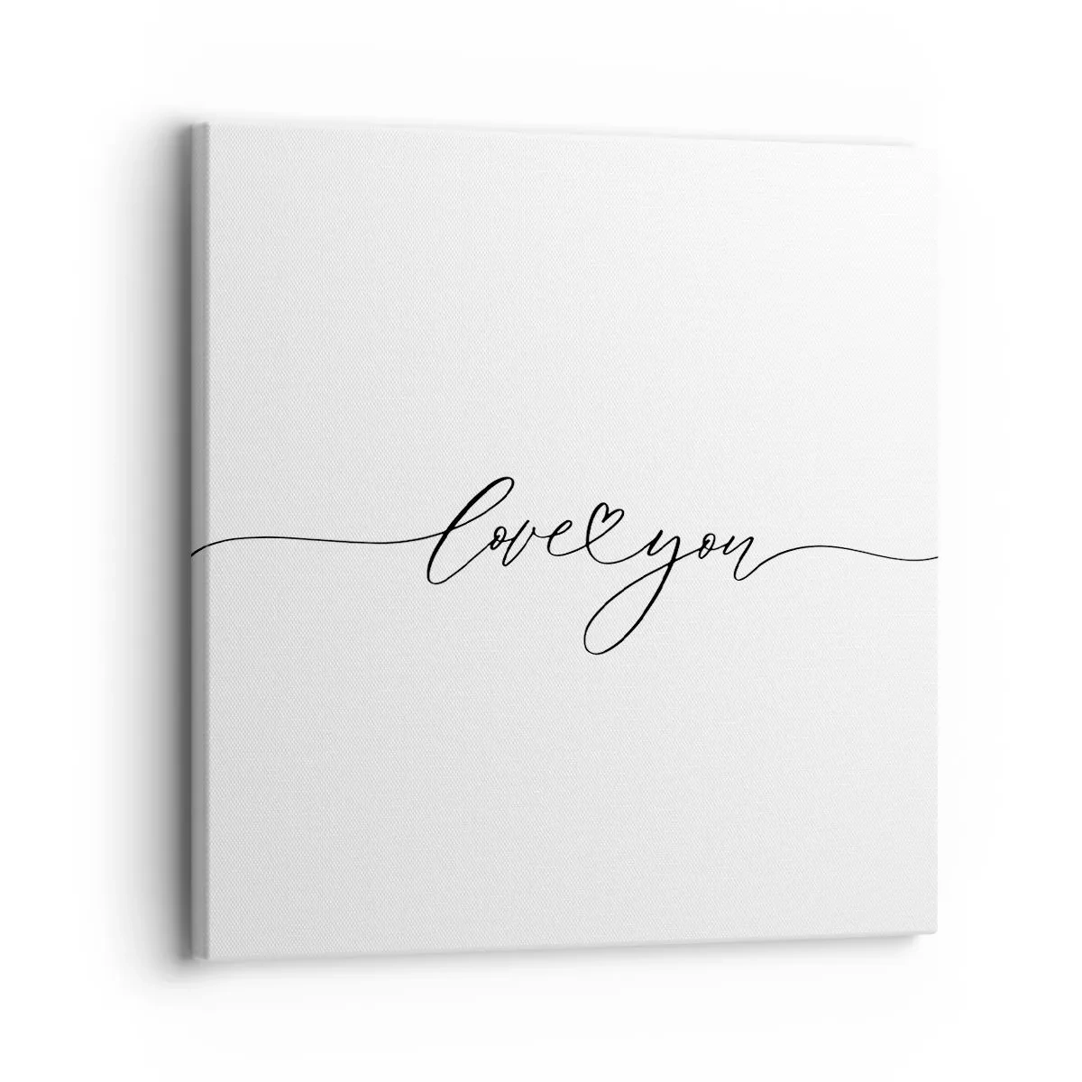 Quadro em tela - Preto e branco - 30x30 cm