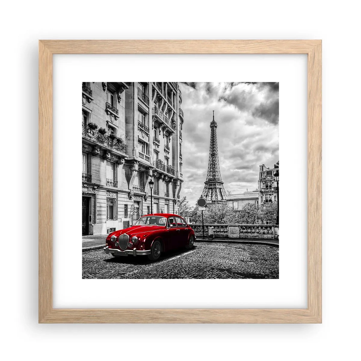 Pôster com moldura de carvalho claro - Predador na cidade - 30x30 cm