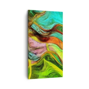 Quadro em tela - O movimento é vida - 45x80 cm