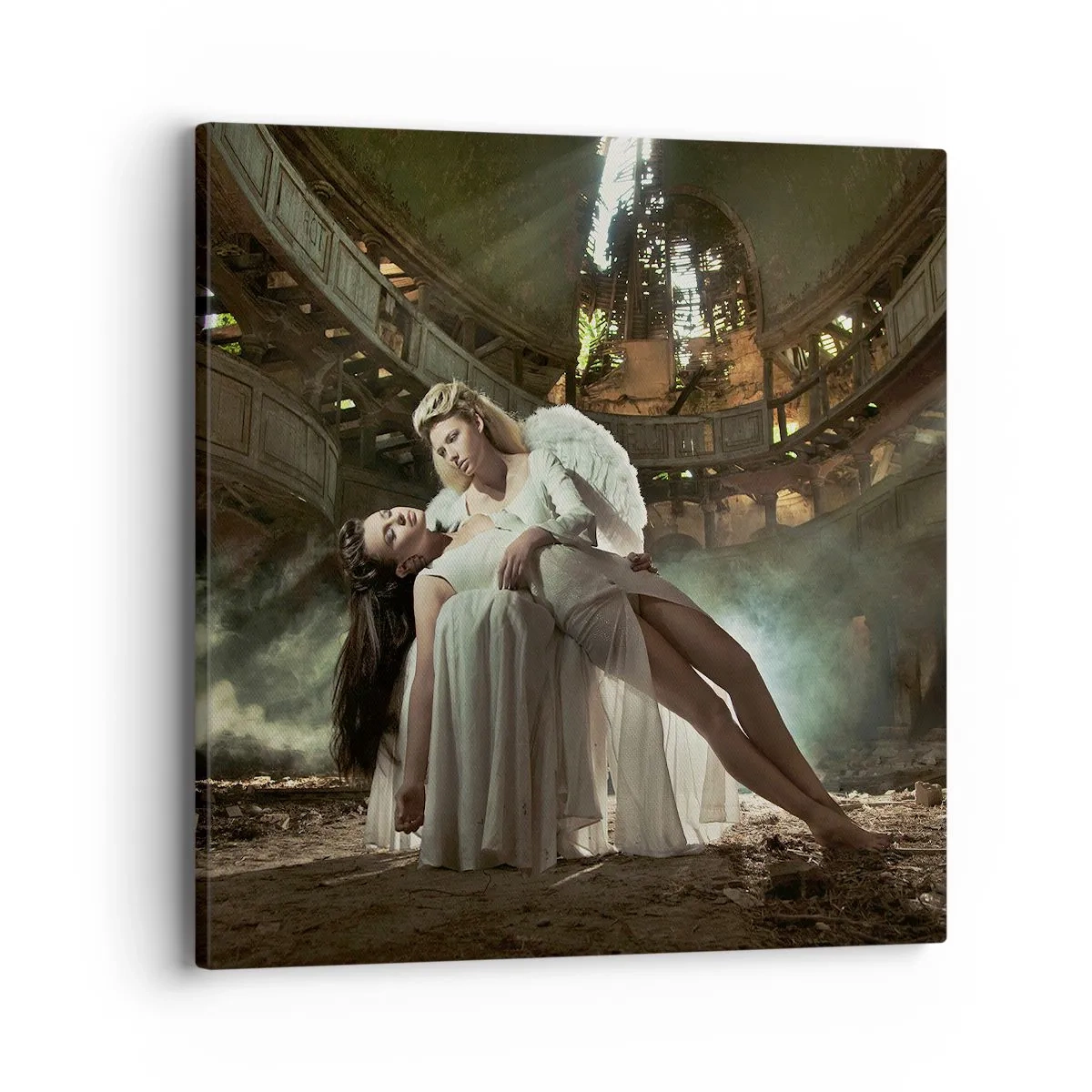 Quadro em tela - O espírito do teatro antigo - 40x40 cm