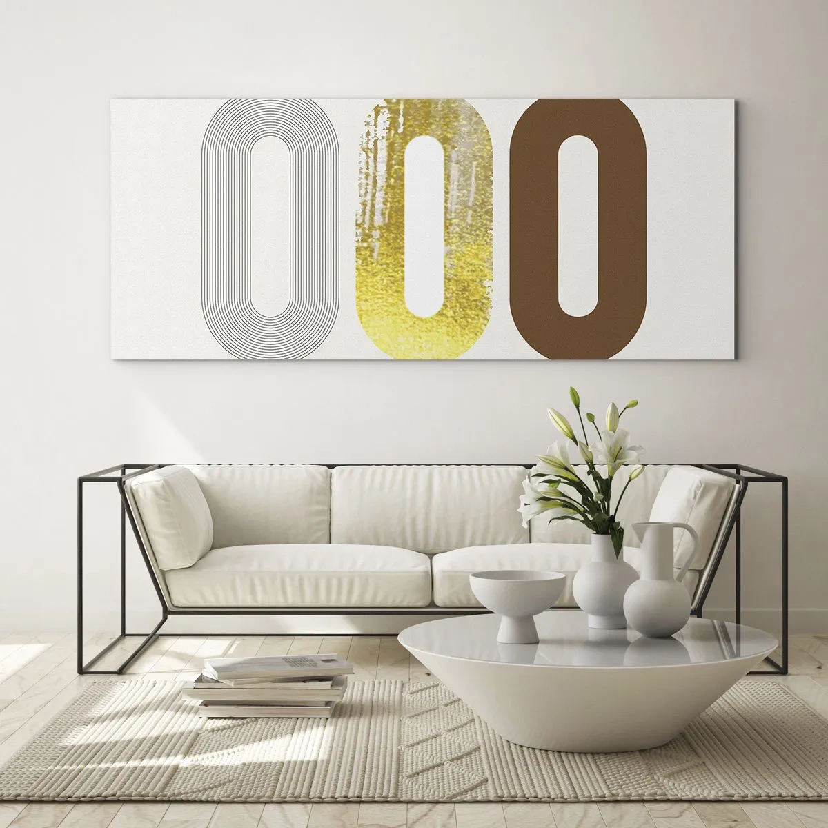 Quadro em vidro - Uuu! - 100x40 cm