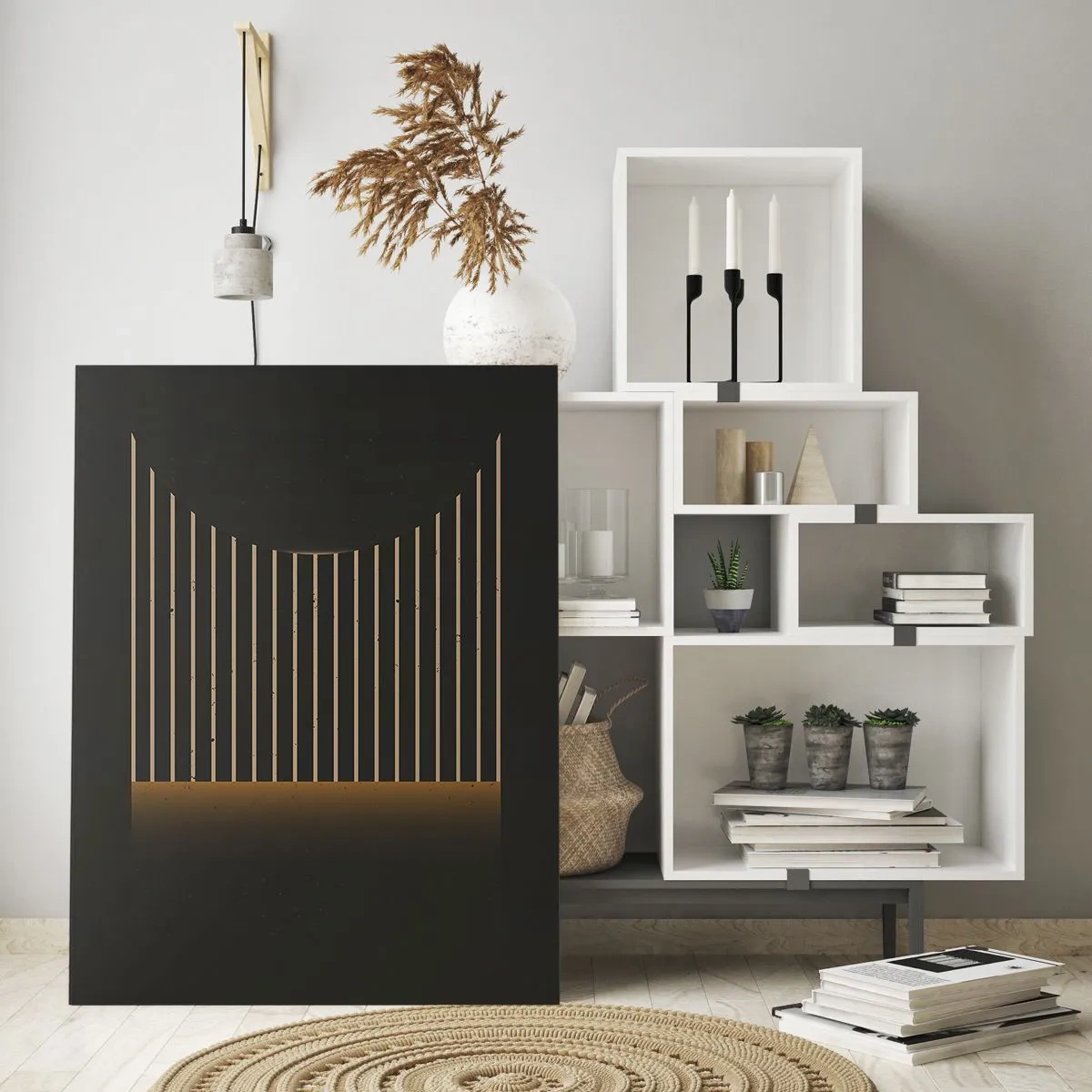 Quadro em vidro - Explorar a escuridão - 70x100 cm