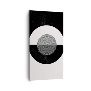Quadro em tela - Harmonia a preto e branco - 65x120 cm