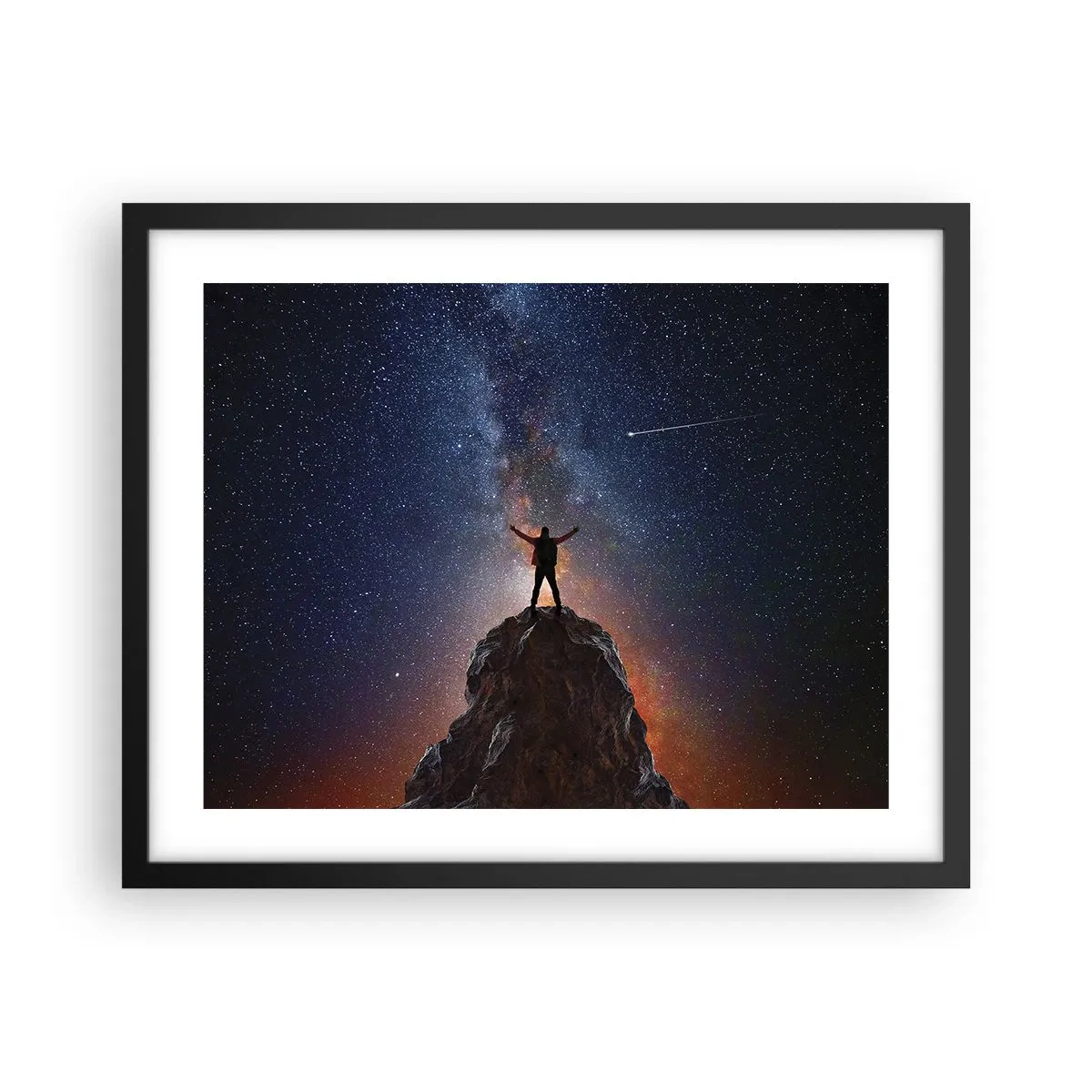 Pôster com moldura preta - A força está comigo! - 50x40 cm