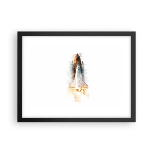 Pôster com moldura preta - Exploradores para iniciantes - 40x30 cm