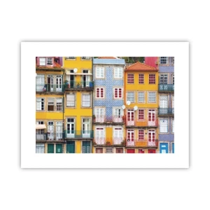 Pôster - Cores da cidade velha - 40x30 cm