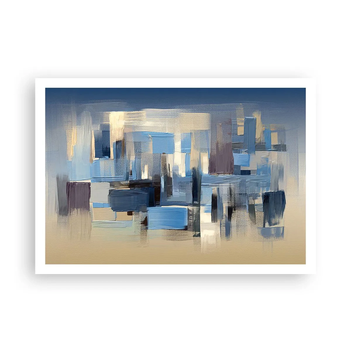 Pôster - Construção azul - 100x70 cm