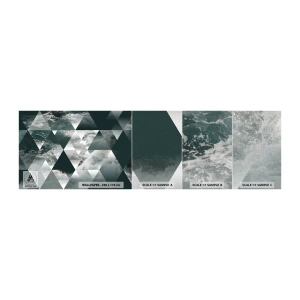 Amostra de papel de parede Premium Canvas - Uma perspetiva de cristal - Abstração, Ondas do mar, Pedaço - 100x30 cm