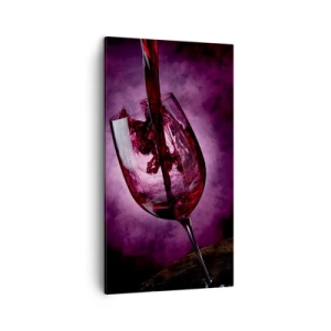 Quadro em tela - Escarlate? Carmim? Não, rubi. - 45x80 cm