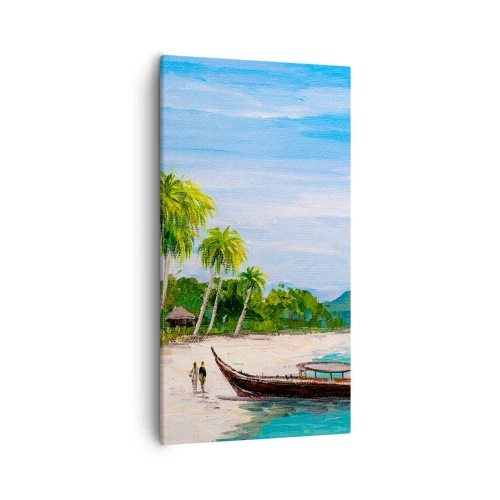 Quadro em tela - Um sonho exótico - 55x100 cm