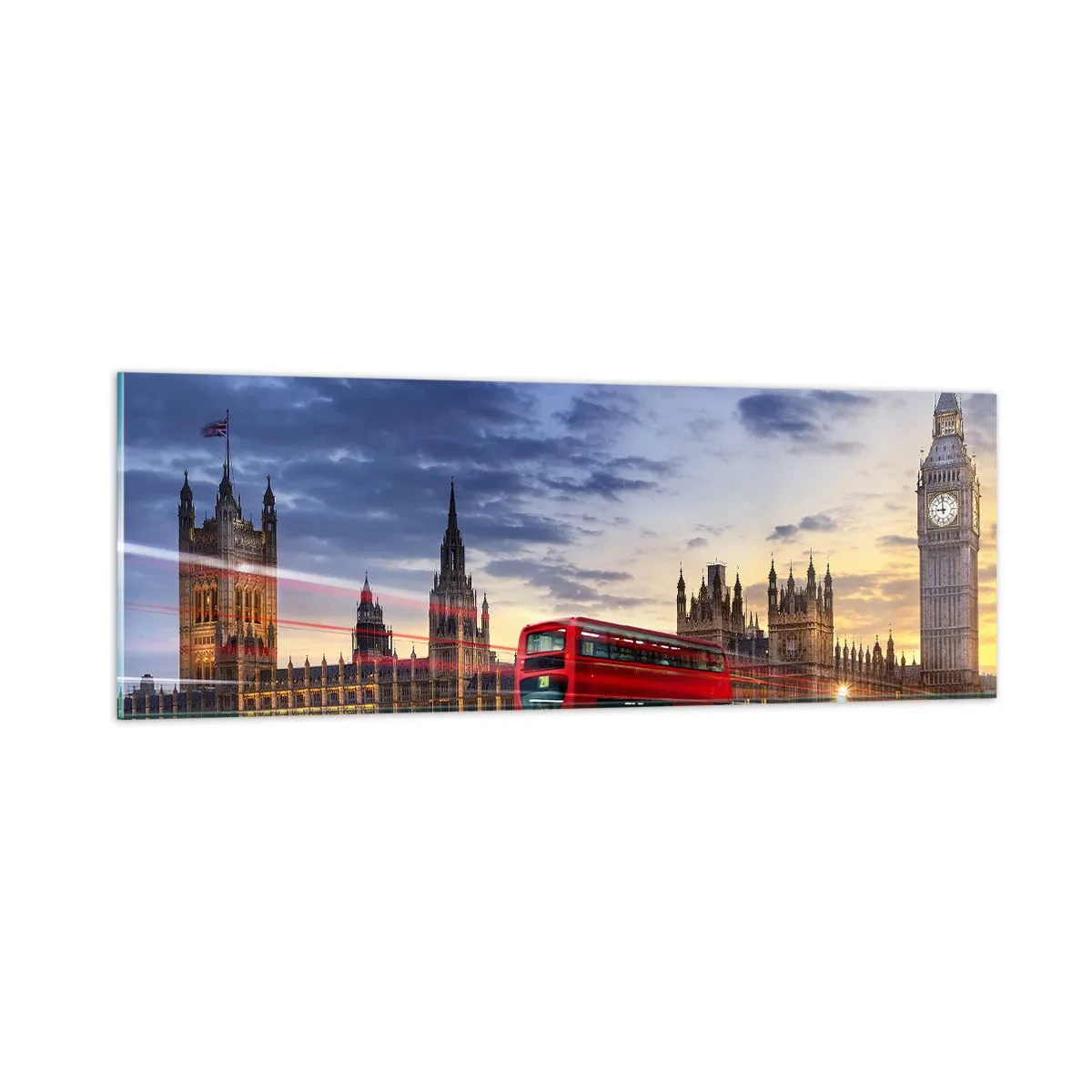 Quadro em vidro - Marcas distintivas - 90x30 cm