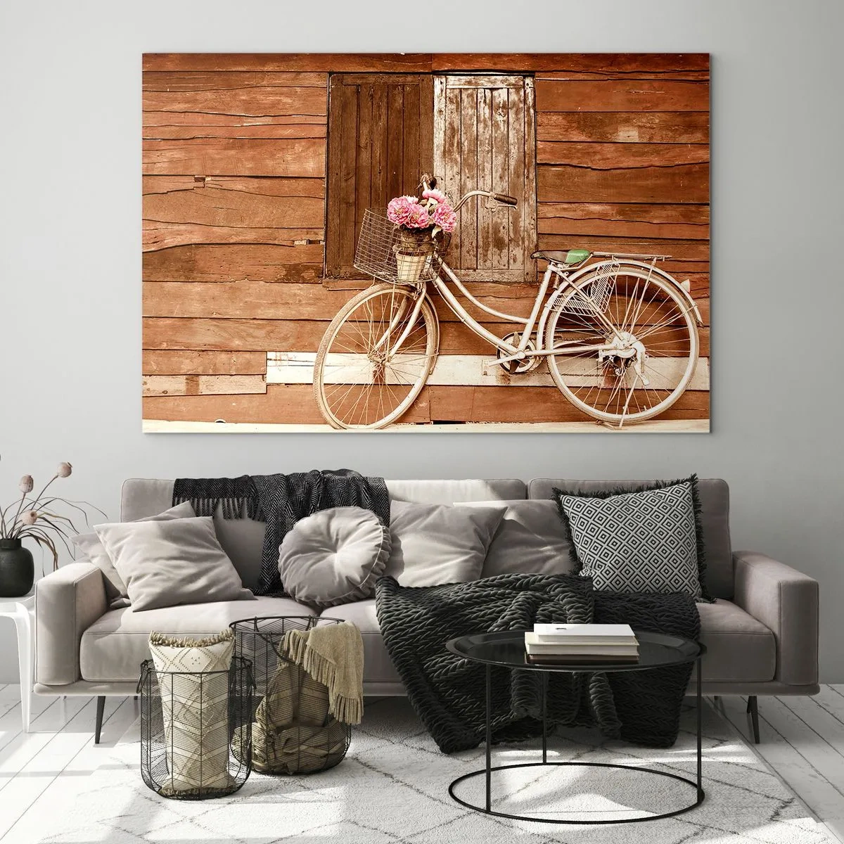 Quadro em vidro - Volto logo - 70x50cm - Volto logo - Decoração de parede moderna para a sala de estar e quarto ARTTOR