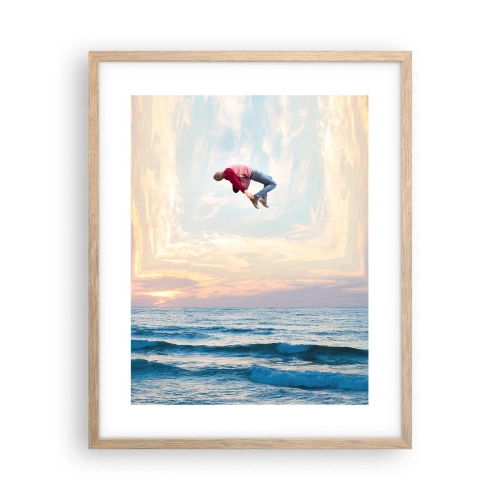 Pôster com moldura de carvalho claro - Para outra dimensão - 40x50 cm