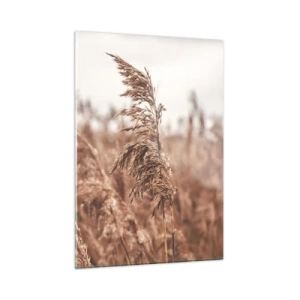 Quadro em vidro - O outono já chegou ao campo - 50x70 cm