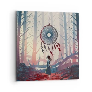 Quadro em tela - O ritual secreto da felicidade - 70x70 cm