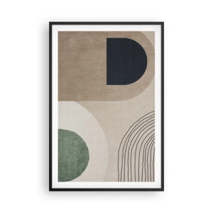 Pôster com moldura preta - A gentileza do oval - 61x91 cm