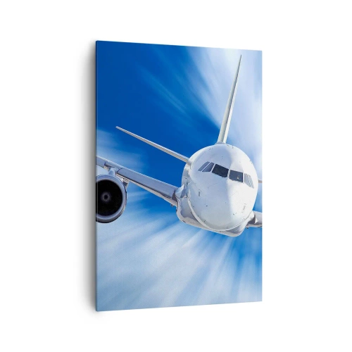 Quadro em tela - Mais rápido do que o vento no céu - 70x100 cm