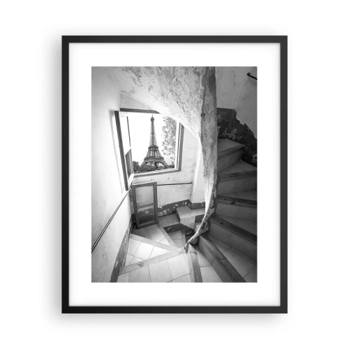 Pôster com moldura preta - Que vista! - 40x50 cm