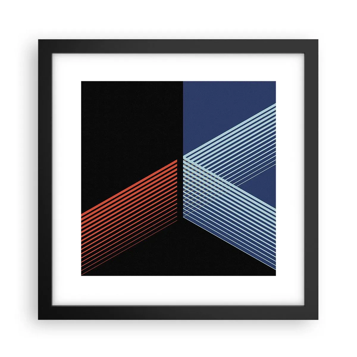 Pôster com moldura preta - Uma história simples - 30x30 cm